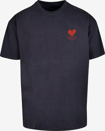 9N1M SENSE T-Shirt 'St. Tropez' in Blau: Vorderseite
