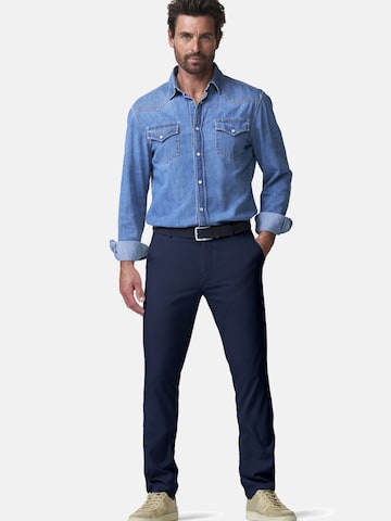 Regular Pantalon chino 'Oslo' MEYER en bleu