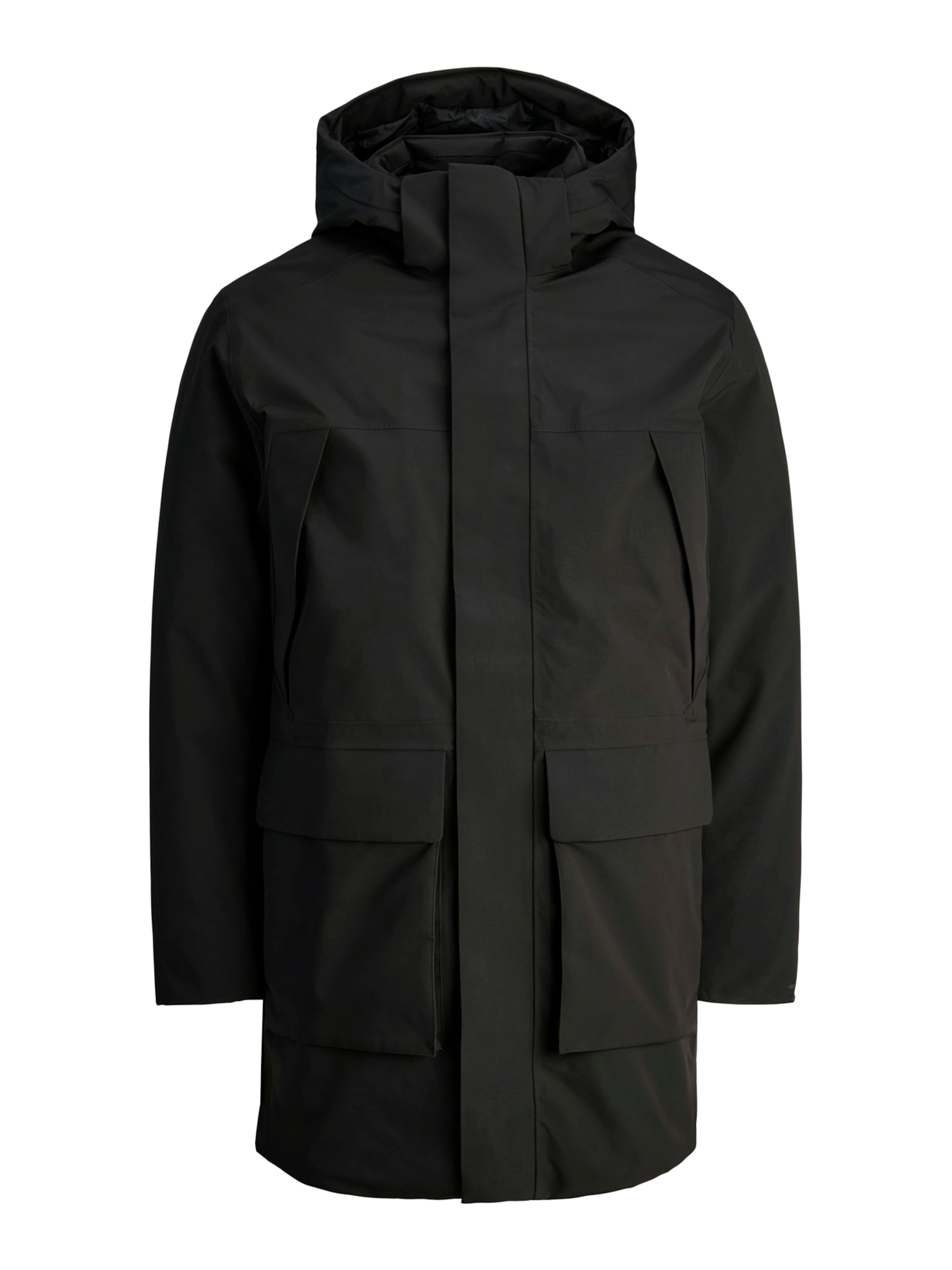 Jack & Jones Plus Зимняя парка 'JPRCCMOON' в Черный: спереди