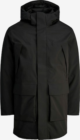 Jack & Jones PlusZimska parka 'JPRCCMOON' - crna boja: prednji dio