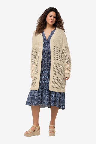 Ulla Popken Knit Cardigan in Beige