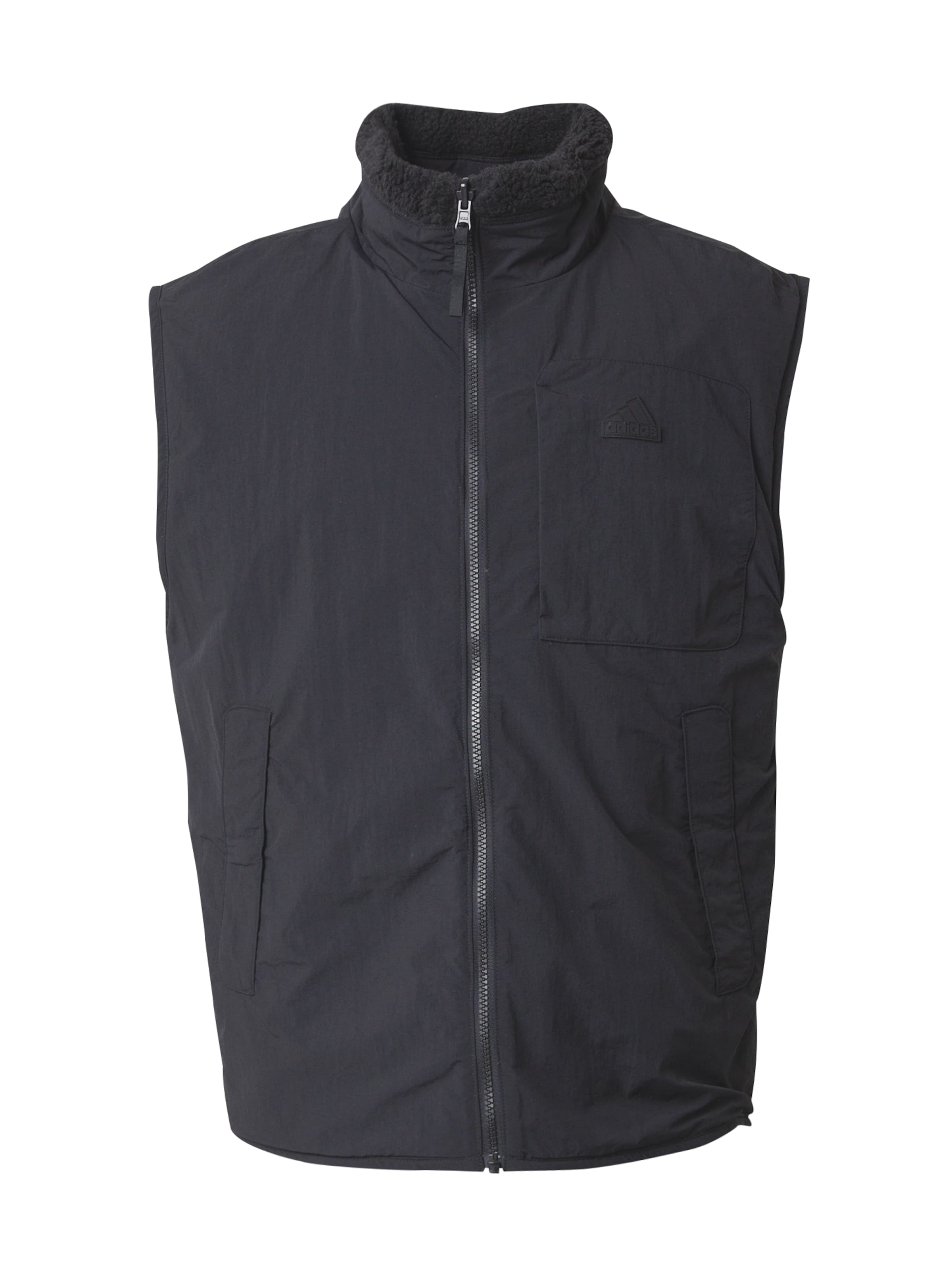Gilet sportivo 'City Escape' di ADIDAS SPORTSWEAR in nero: frontale