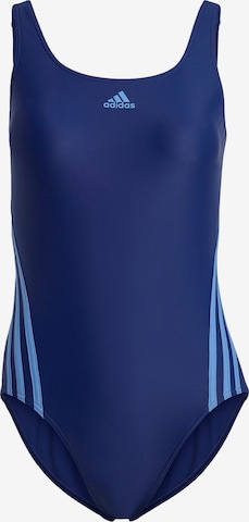 ADIDAS SPORTSWEAR Active Swimsuit '3-Stripes' in Blue: front