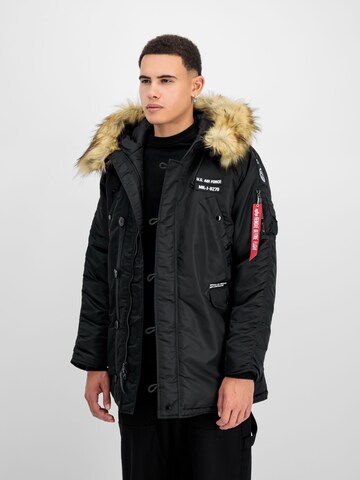 ALPHA INDUSTRIES Winter Parka 'N3B Airborne' in Black
