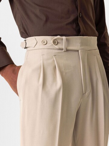 Coupe slim Pantalon à pince Antioch en beige