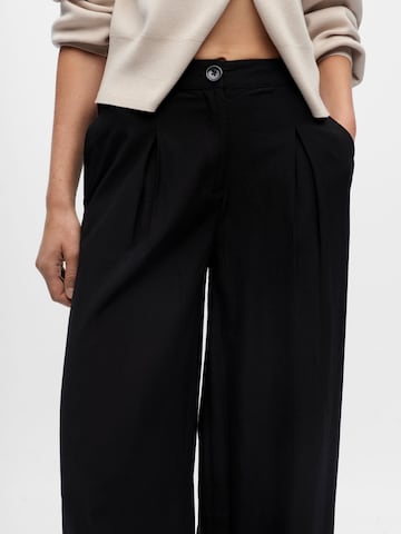 Wide Leg Pantalon à pince 'YUI' OBJECT en noir
