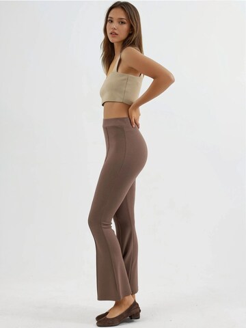 Flared Pantaloni di Hiccup in marrone