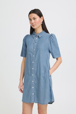 ICHI - Vestidos camiseiros 'ANCEY' em azul: frente