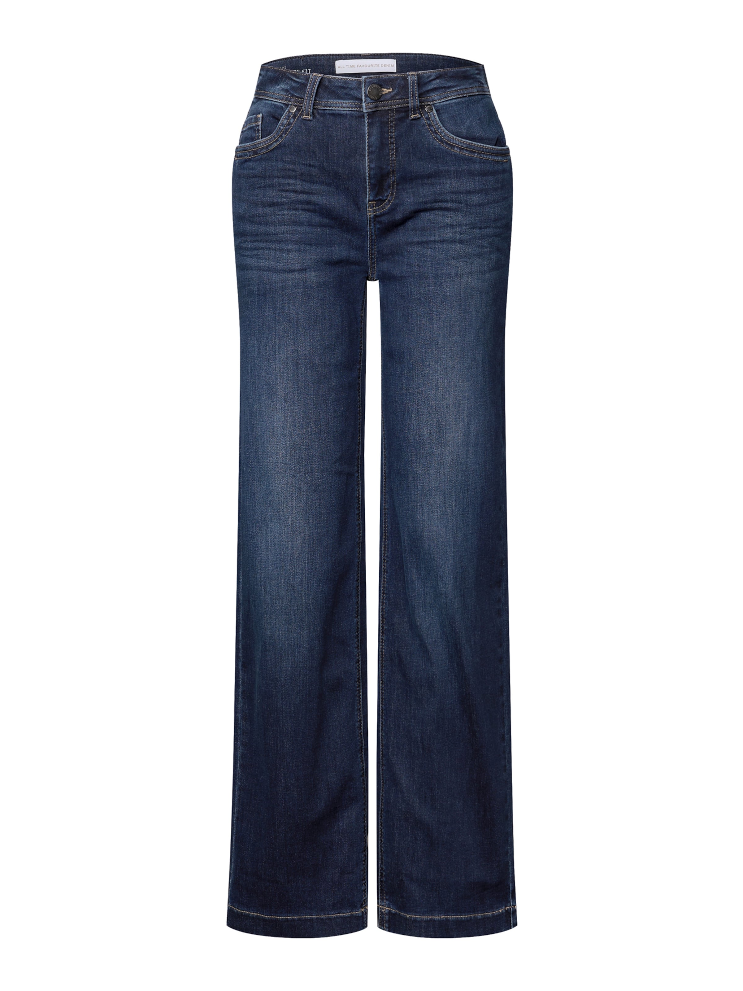 STREET ONE Szeroka nogawka Jeansy w kolorze niebieski: przód