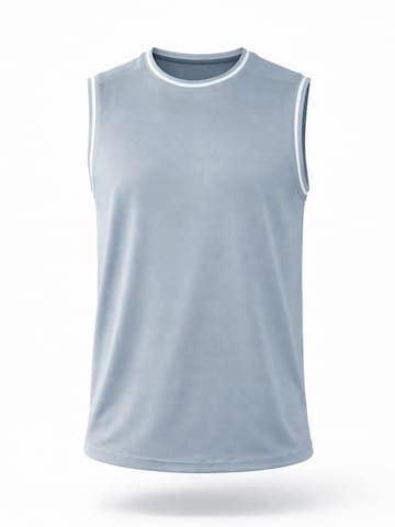 PANTONECLO Funktionsshirt 'Pantoneclo Men’s Gym Vest'‌‌‌‌‌‌‌‌‌ in Grau: Vorderseite