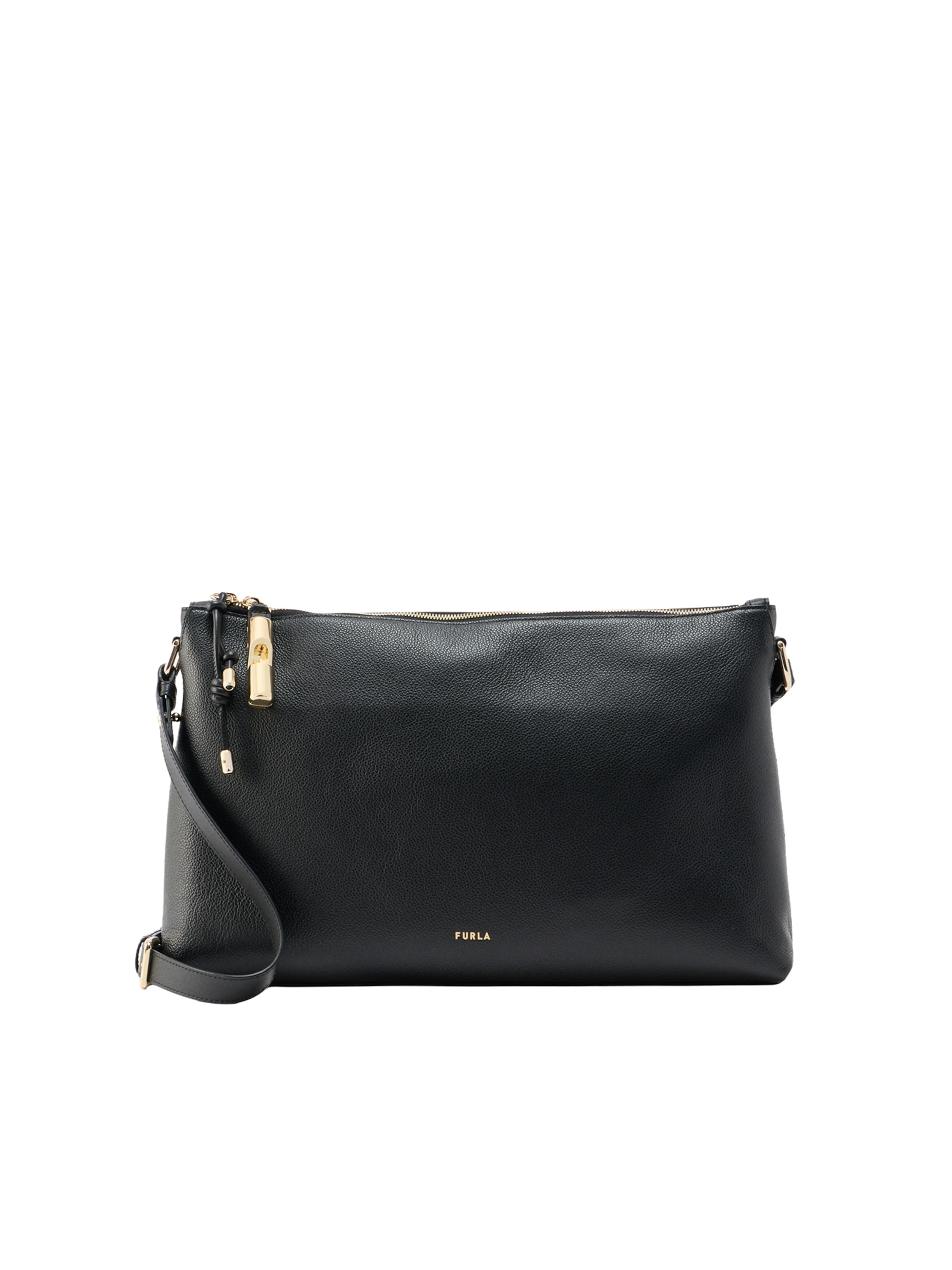 FURLA Axelremsväska i svart: framsida