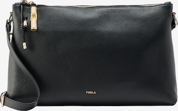 FURLA Skuldertaske 'DEBBY' i sort: forside