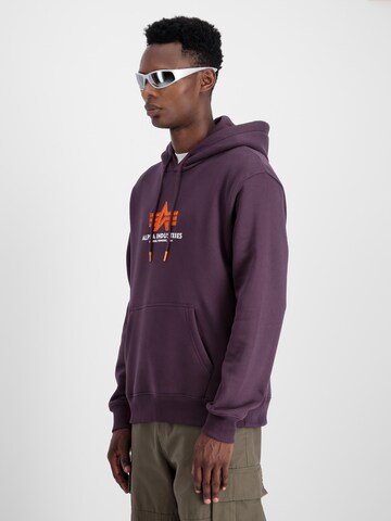 purpurinė ALPHA INDUSTRIES Megztinis be užsegimo: priekis