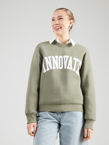 ABOUT YOU Свитшот 'Fina' в Зеленый: спереди