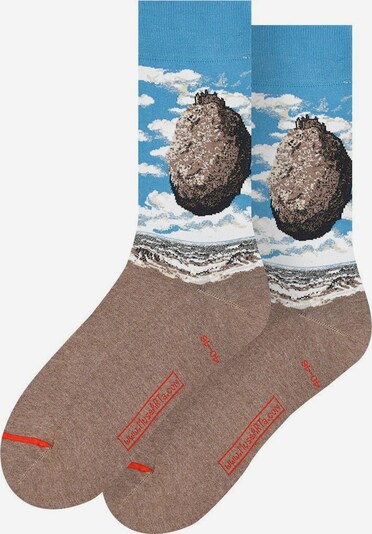 MuseARTa Chaussettes en bleu / marron, Vue avec produit