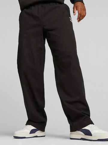 Regular Pantalon de sport PUMA en noir : devant