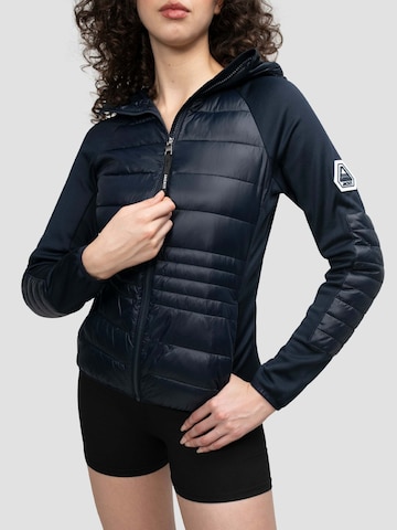 Giacca per outdoor ' Calypso Hybrid Hood ' di JACK1T in blu
