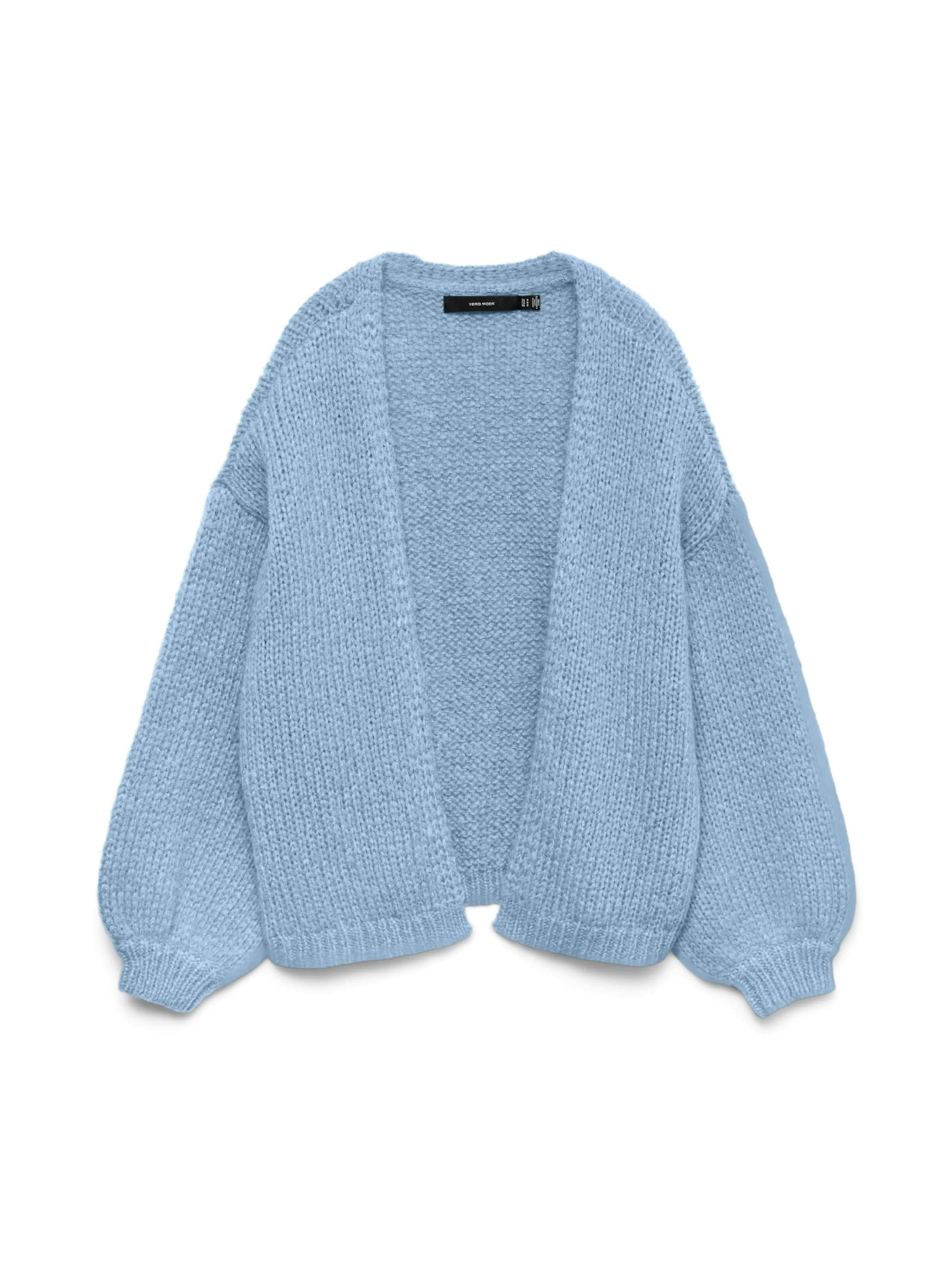 VERO MODA Knit Cardigan 'VMMAYBE' in Blue: front