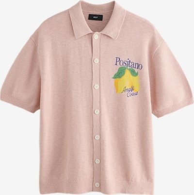 Next Neuletakki 'Positano' koossa XL värissä laivastonsininen / keltainen / ruohonvihreä / pastellinpinkki, Tuotenäkymä