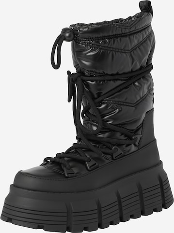 BUFFALO Snowboots 'AVA' in Zwart: voorkant