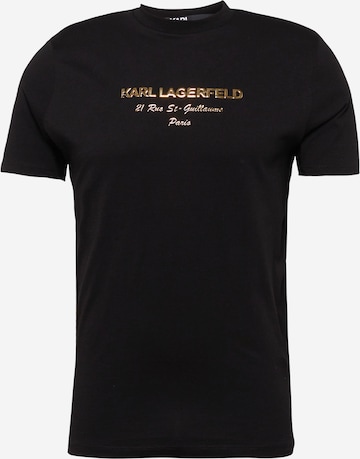 Karl Lagerfeld T-shirt i svart: framsida