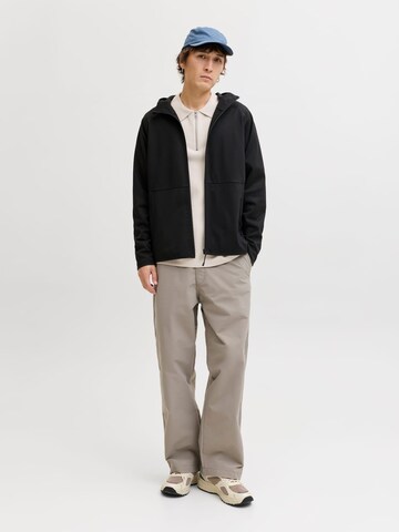 JACK & JONES Sweat jacket 'Base' in Black