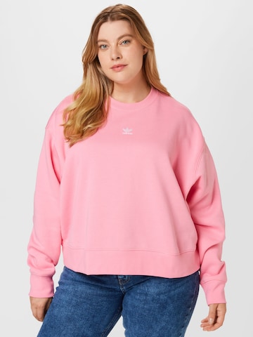 ADIDAS ORIGINALS Sweatshirt 'Adicolor Essentials Crew ' in Pink: front