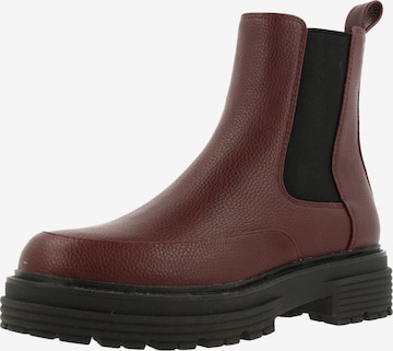 BULLBOXER Chelsea boots in Rood: voorkant