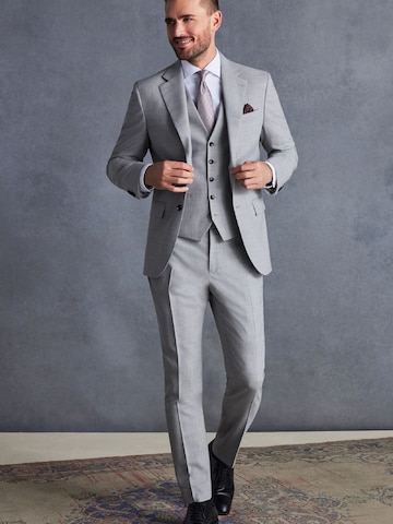 Next Slim fit Business-colbert 'Signature Tollegno' in Grijs