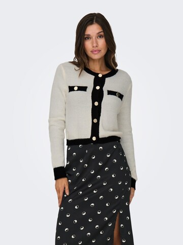 Cardigan 'LADY' ONLY en blanc : devant