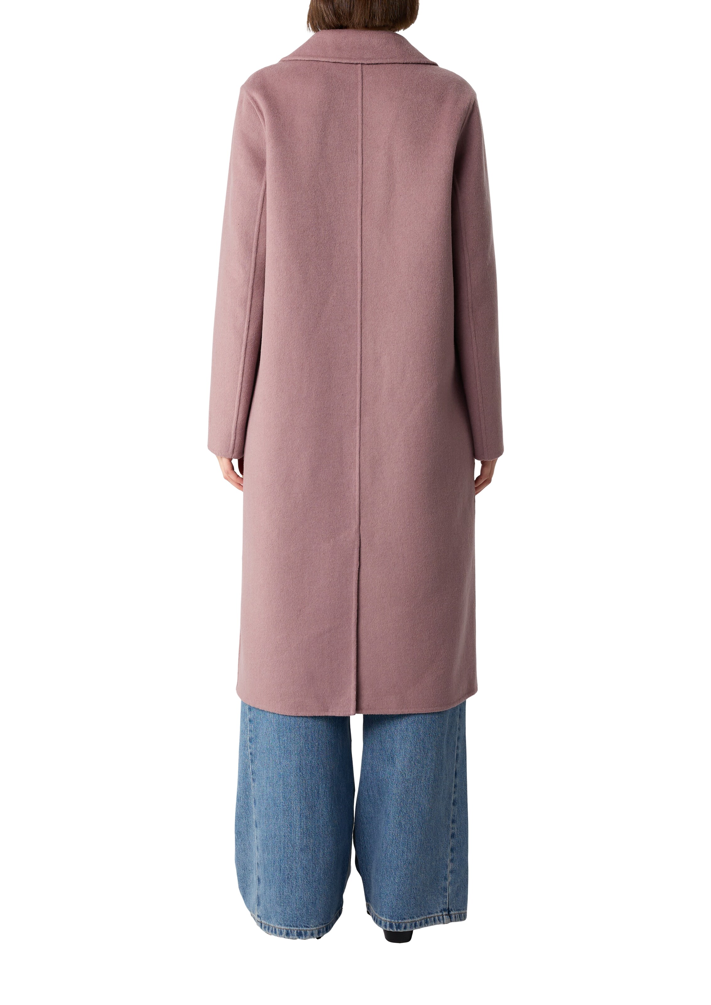 Manteau mi-saison COMMA en rose : derrière