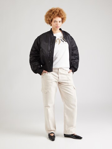 ONLY Carmakoma - Camiseta 'CARFREA' en blanco