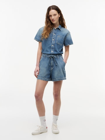 Tommy Jeans Overal - Modrá: predná strana