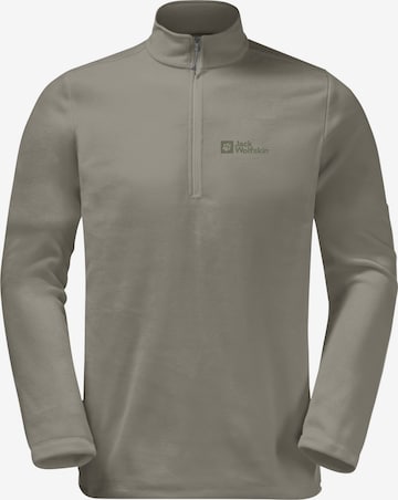 JACK WOLFSKIN Athletic Sweater 'Taunus' in Green: front