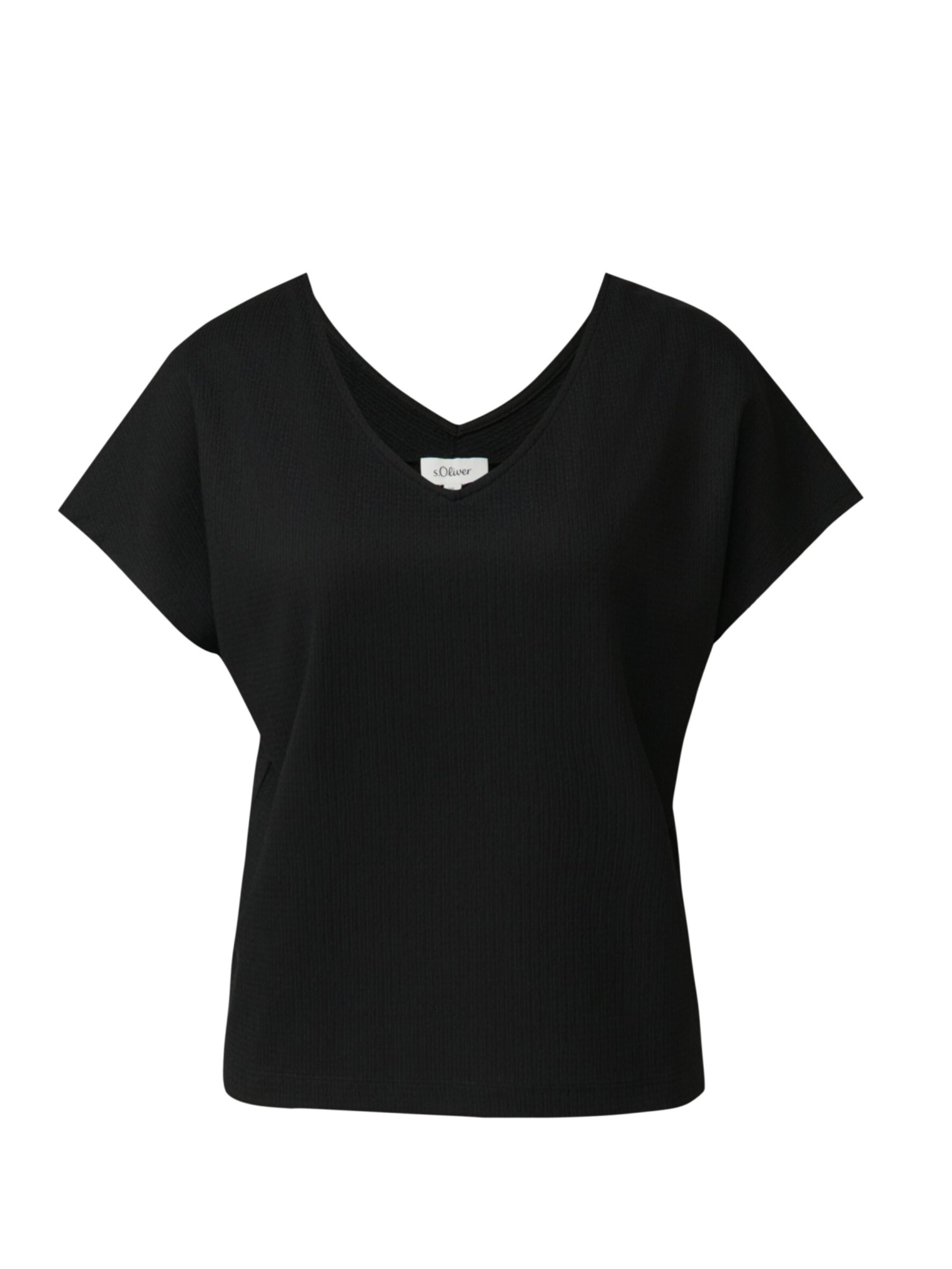 s.Oliver Shirt in Black: front