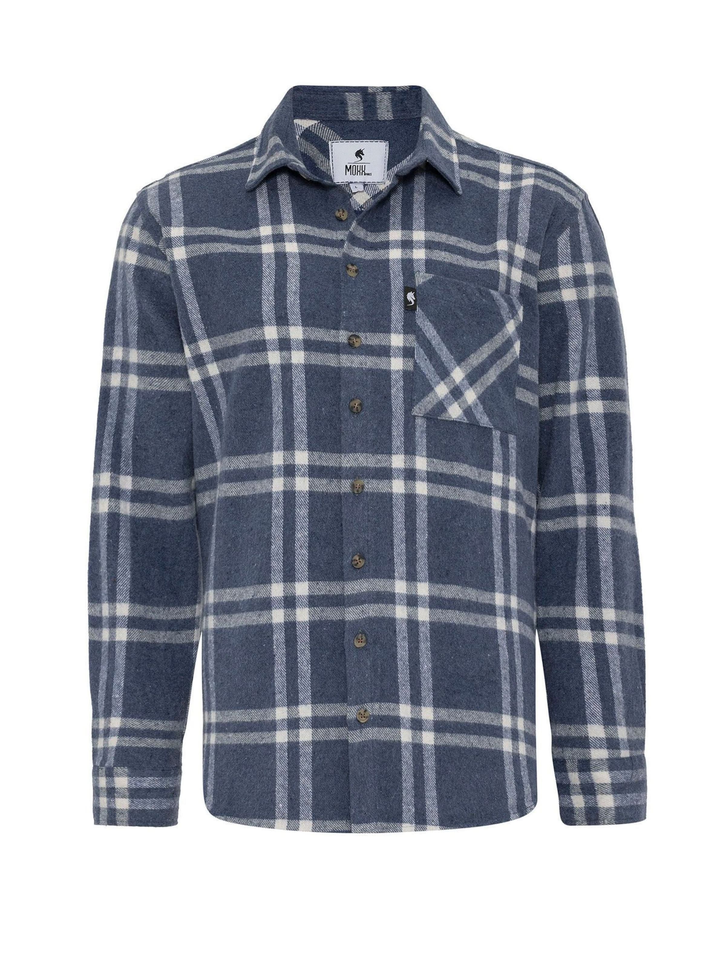 Moxx Paris Regular Fit Hemd in Blau: Vorderseite