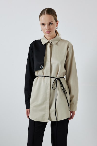 Touche Prive Bluse in beige / schwarz, Produktansicht