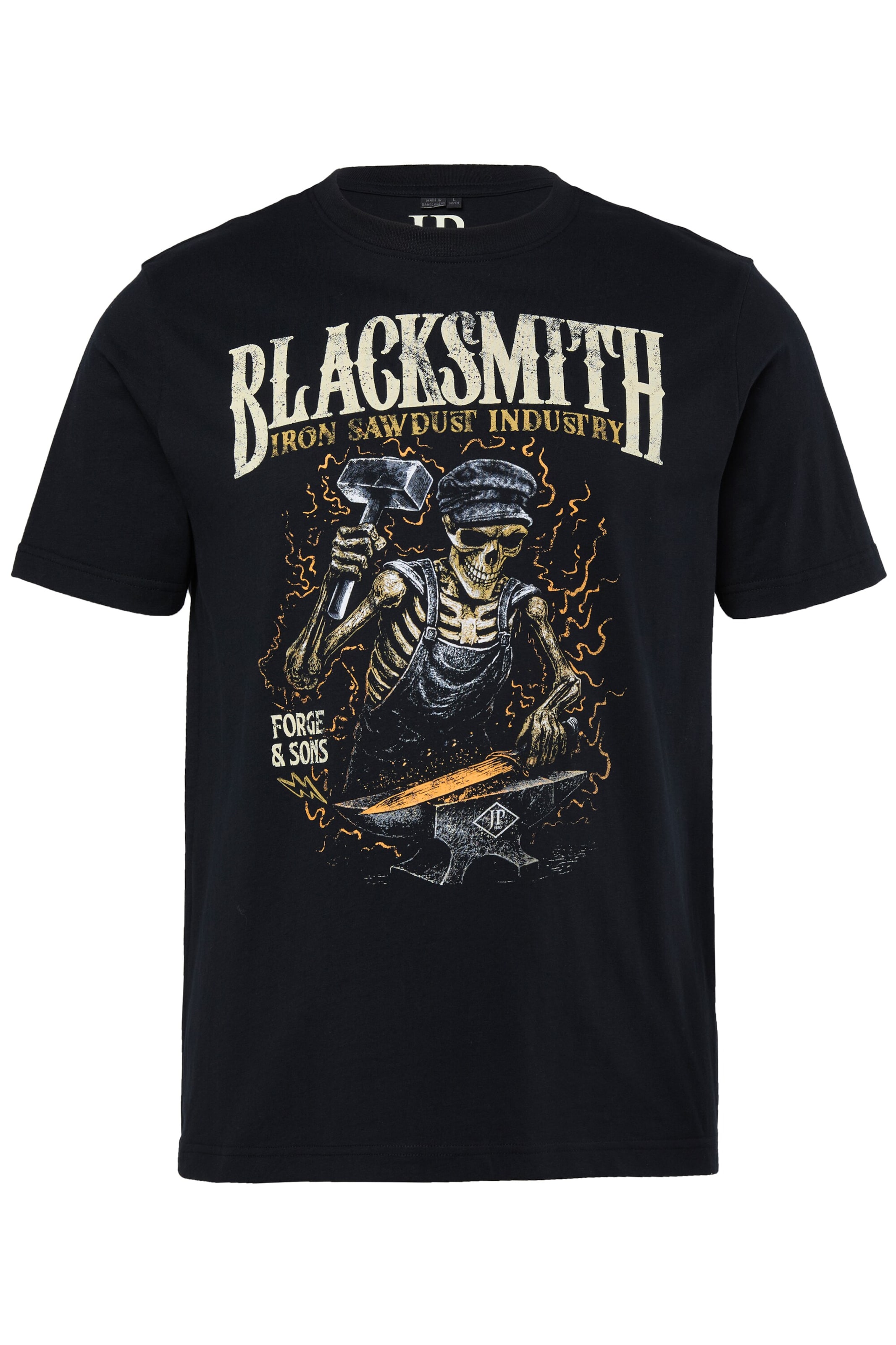 JP1880 T-Shirt in Schwarz: Vorderseite