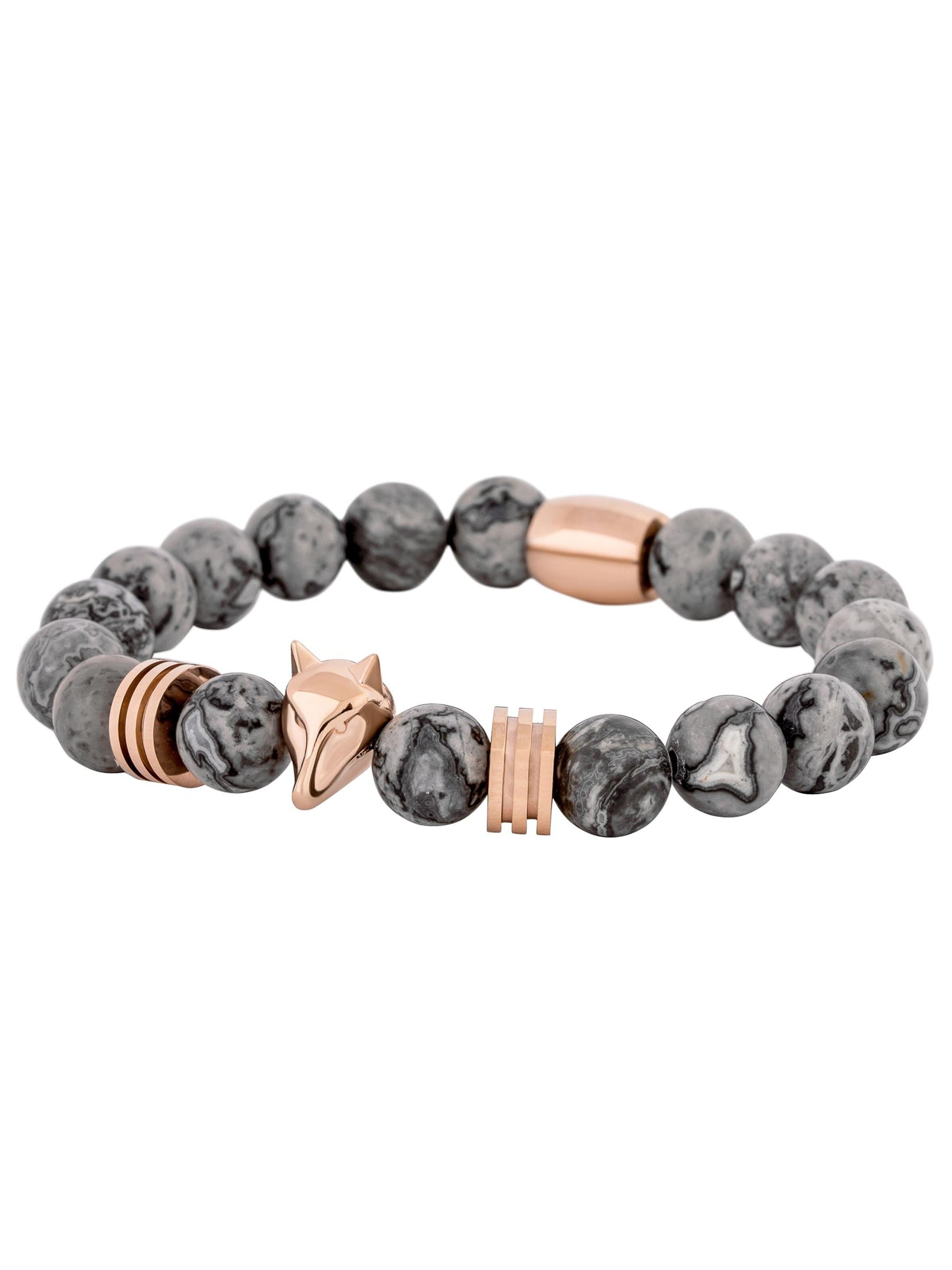 Akitsune Bracelet 'Obsidius' in Gold: front