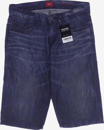 s.Oliver Shorts in 28 in Blue: front
