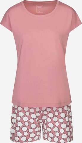 SEIDENSTICKER Korte pyjama in Roze: voorkant