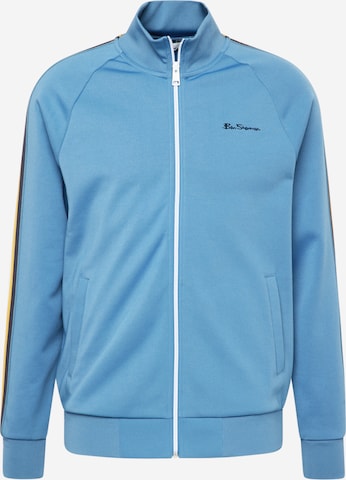 Ben Sherman Zip-Up Hoodie 'House' in Blue: front