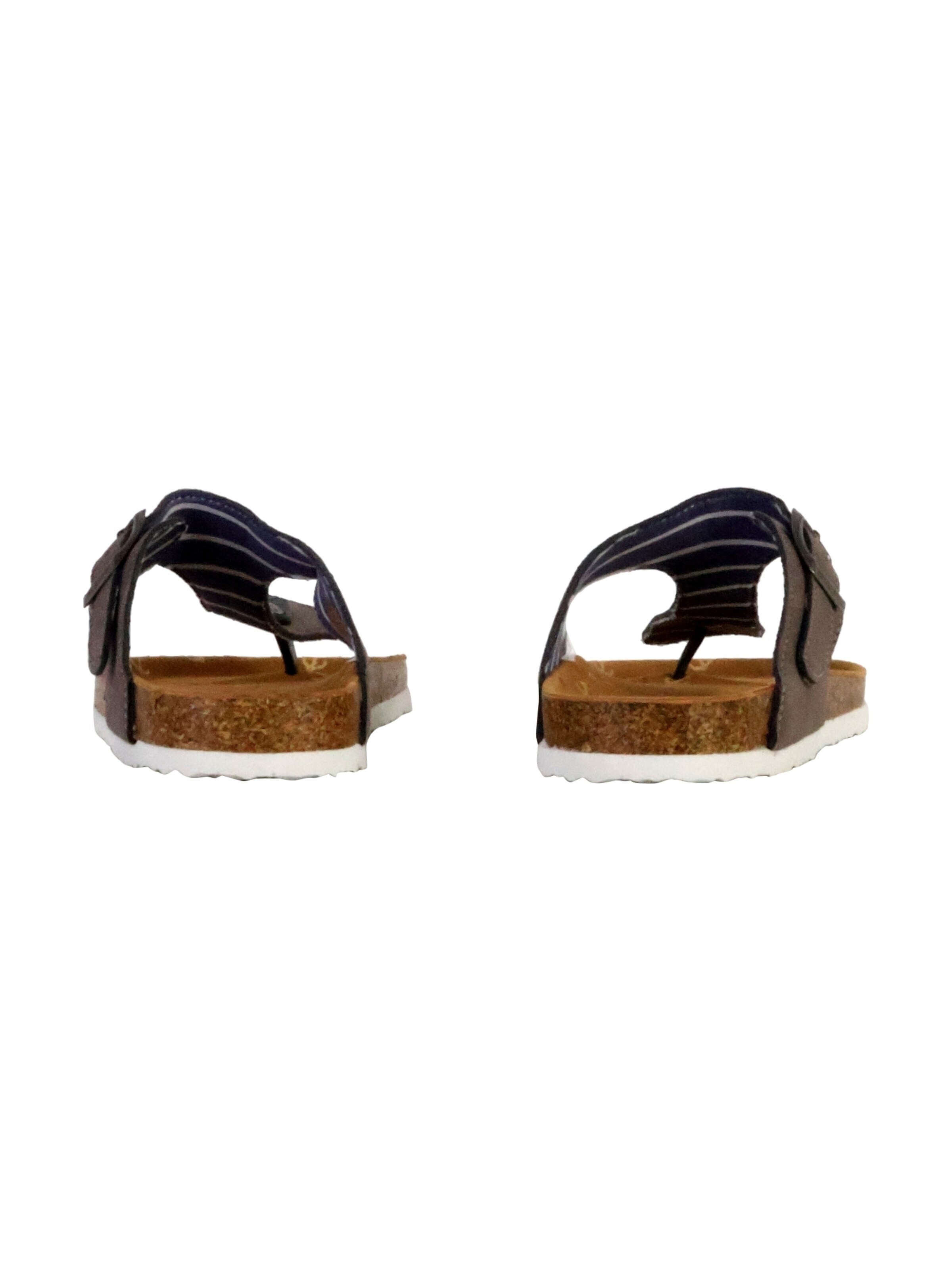 terre de marins - Zapatos abiertos 'Saline-Pantoletten aus Leder' en gris