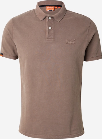 T-Shirt Superdry & Co en marron : devant