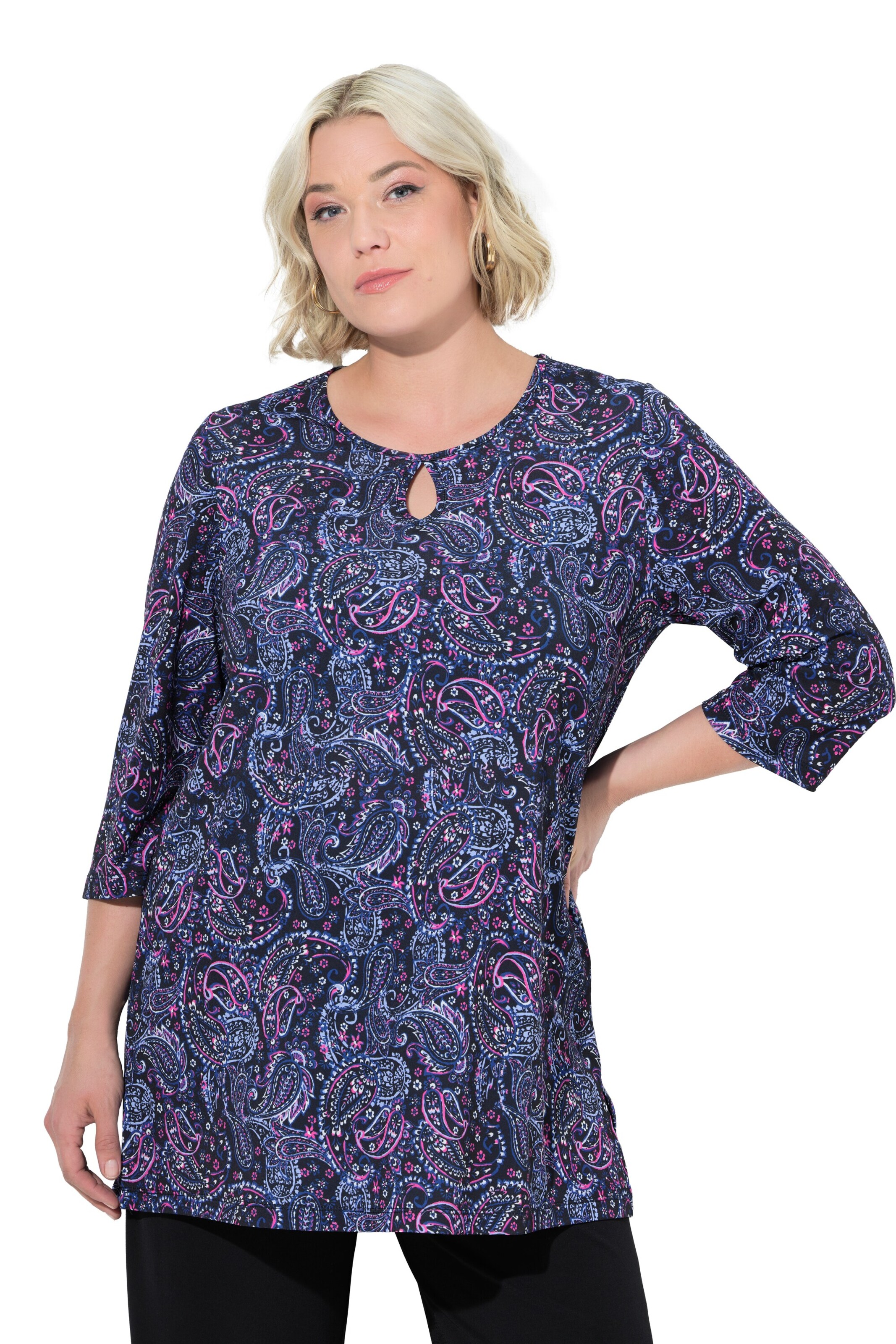 Ulla Popken Shirt in Black: front