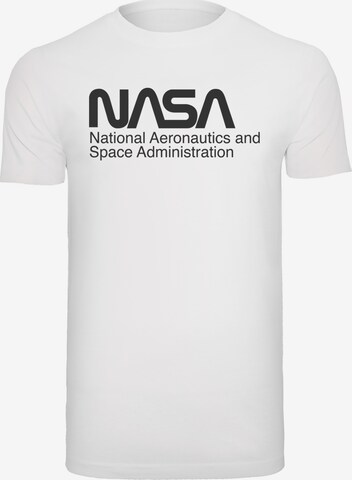 T-Shirt 'NASA' F4NT4STIC en blanc : devant