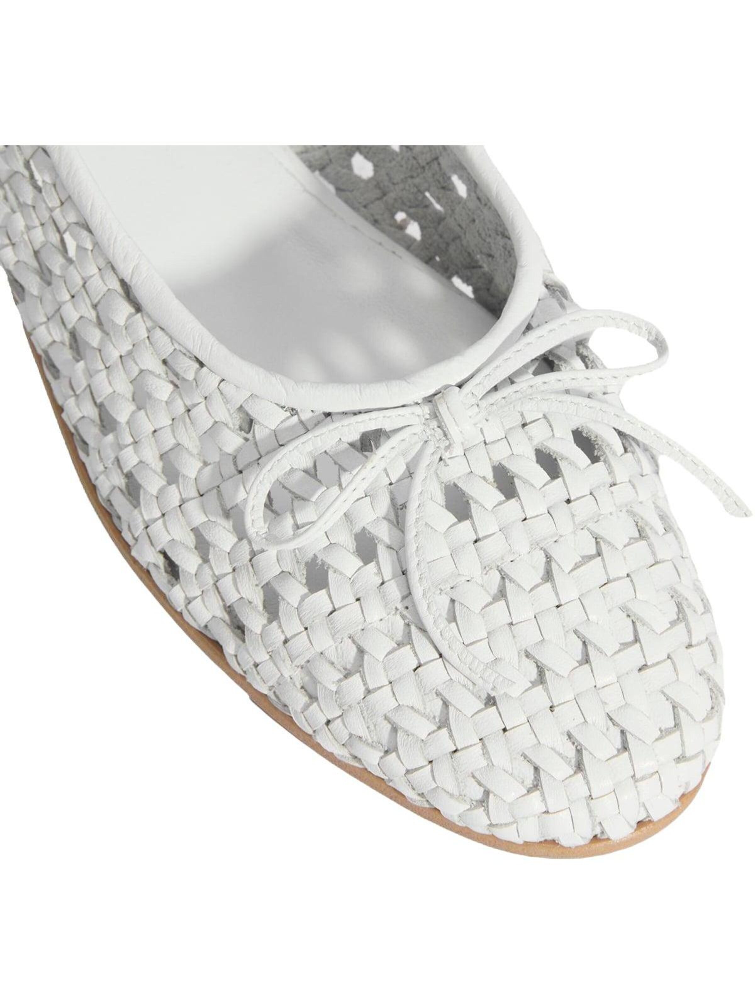 Desa Ballet Flats 'Ballettschuhe' in White