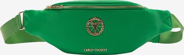 Carlo Colucci Fanny Pack 'Caesaro' in Green: front