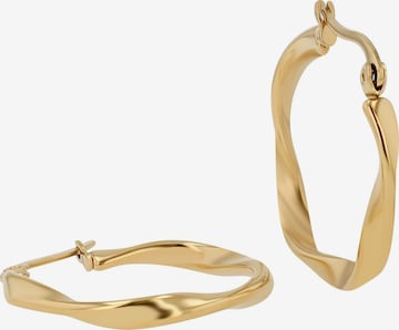 Akzent Earrings '"Aelia" aus langlebigem Edelstahl, wasserfest, Ø 20 mm' in Gold: front