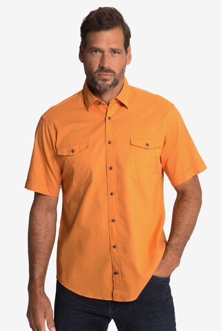 JP1880 Regular fit Button Up Shirt in Orange: front